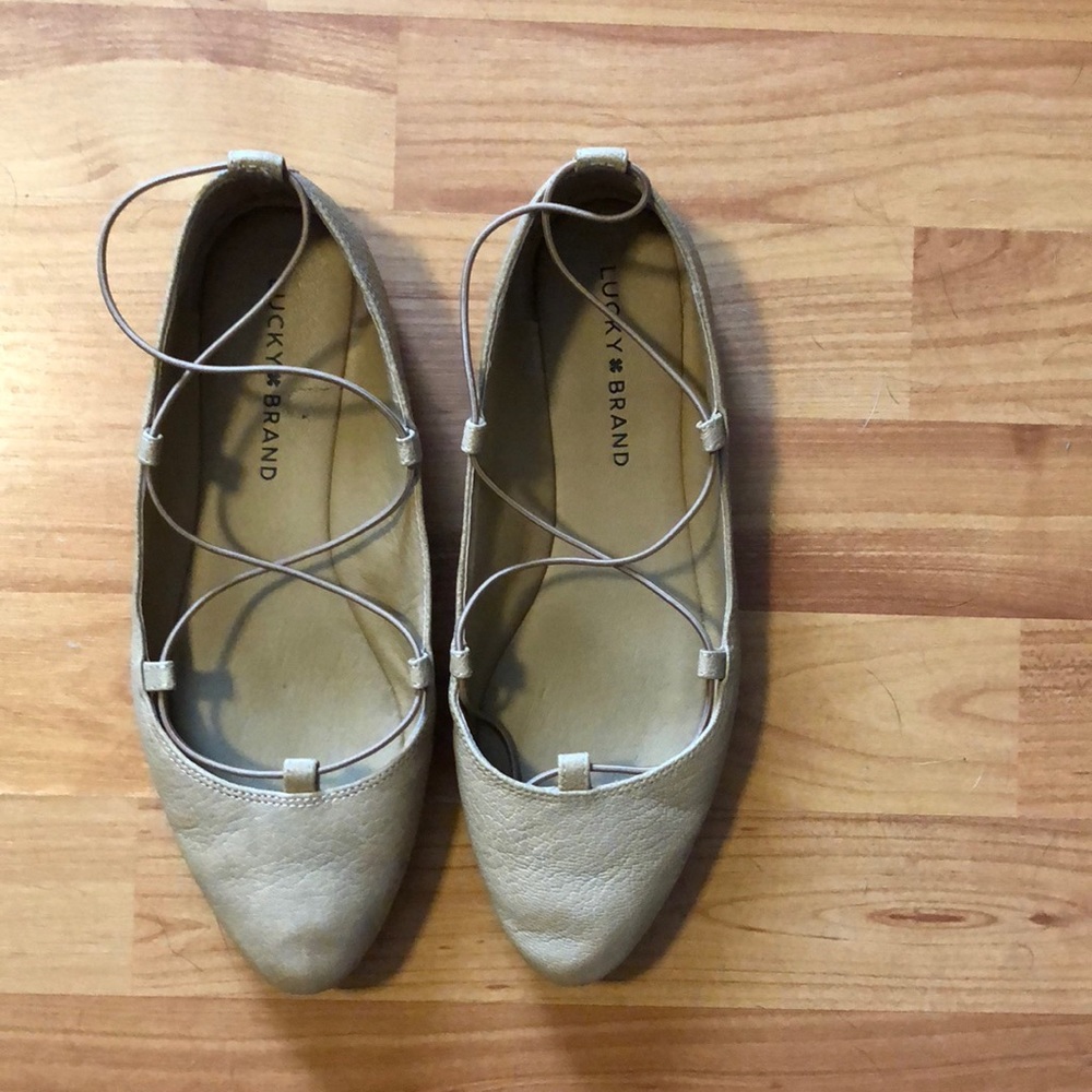 Lucky Brand Nude Flats